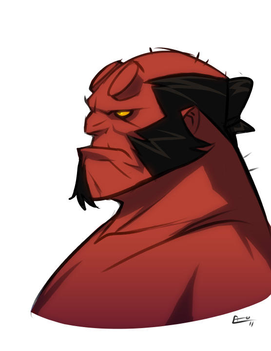Hellboy and stuff by E-Mann