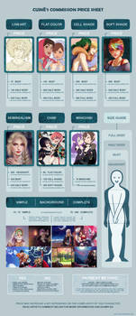 OPEN Commission Price Sheet by Cuine