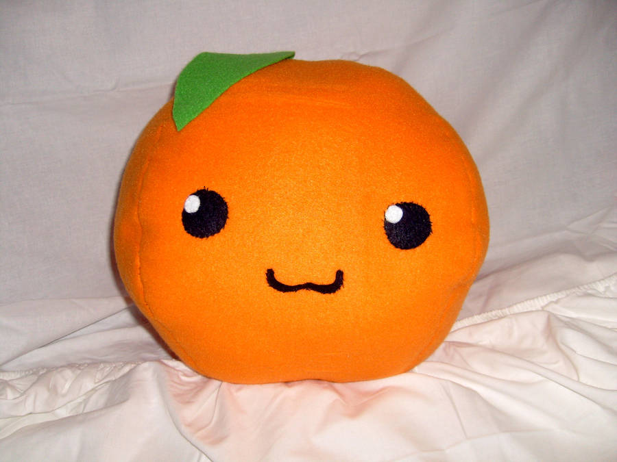 Orange Fruit Plushie by Froggy-Spaztastic