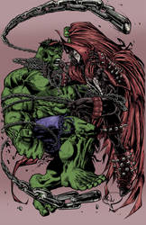 Spawn vs Hulk by PokerGambit