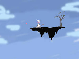 Freakincow in the flying land by PokerGambit