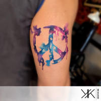 watercolor Peace by koraykaragozler