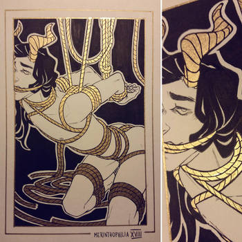 Paraphitober - Day 18 - Merinthophilia by GoldenTar