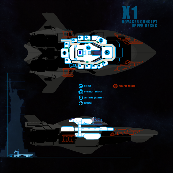 Starlight - Interior Layout Crew Deck by DharkerStudio