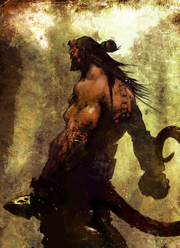 Hellboy painting by TimKelly
