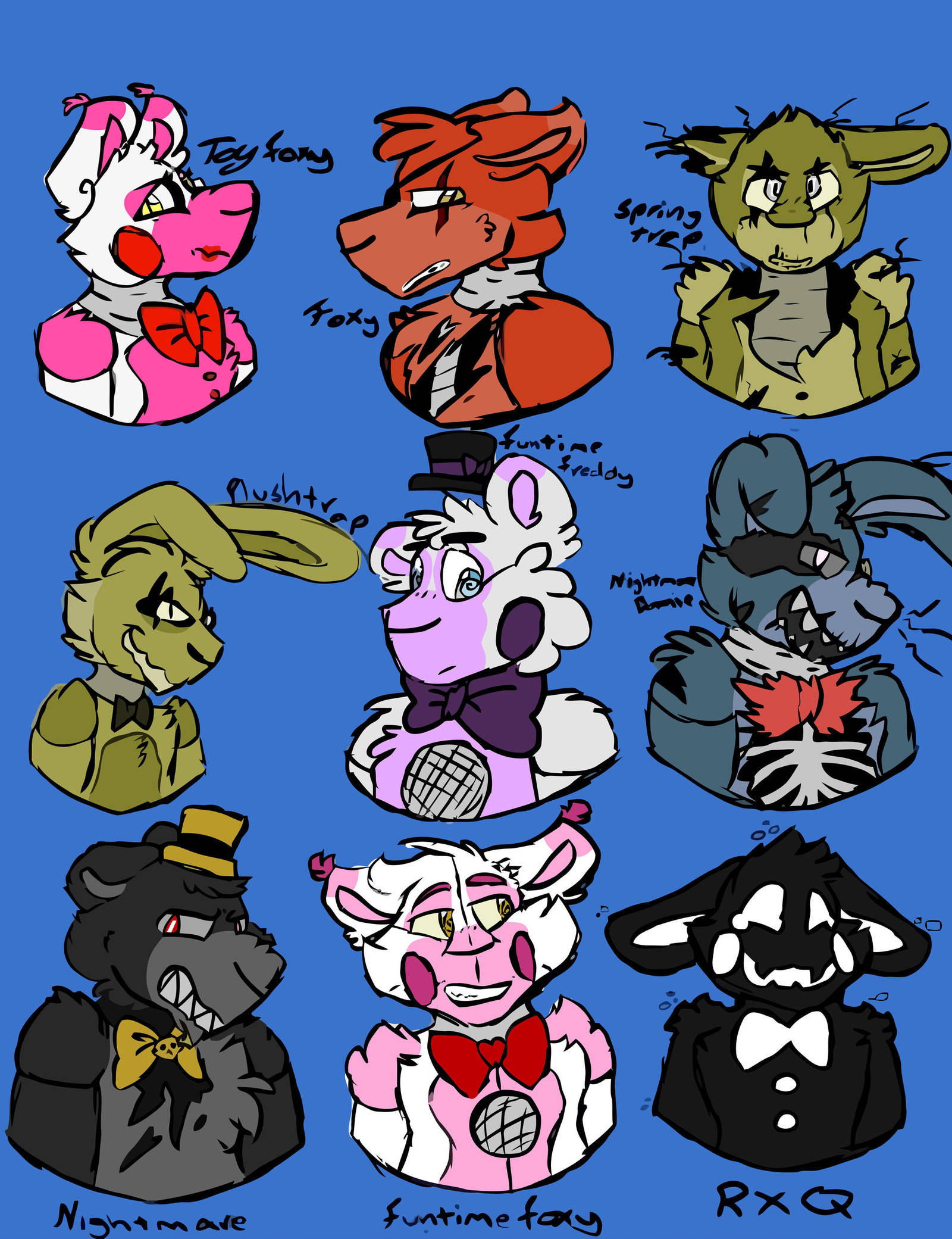 My Favorite Fnaf Characters by Mango-Muffins on DeviantArt
