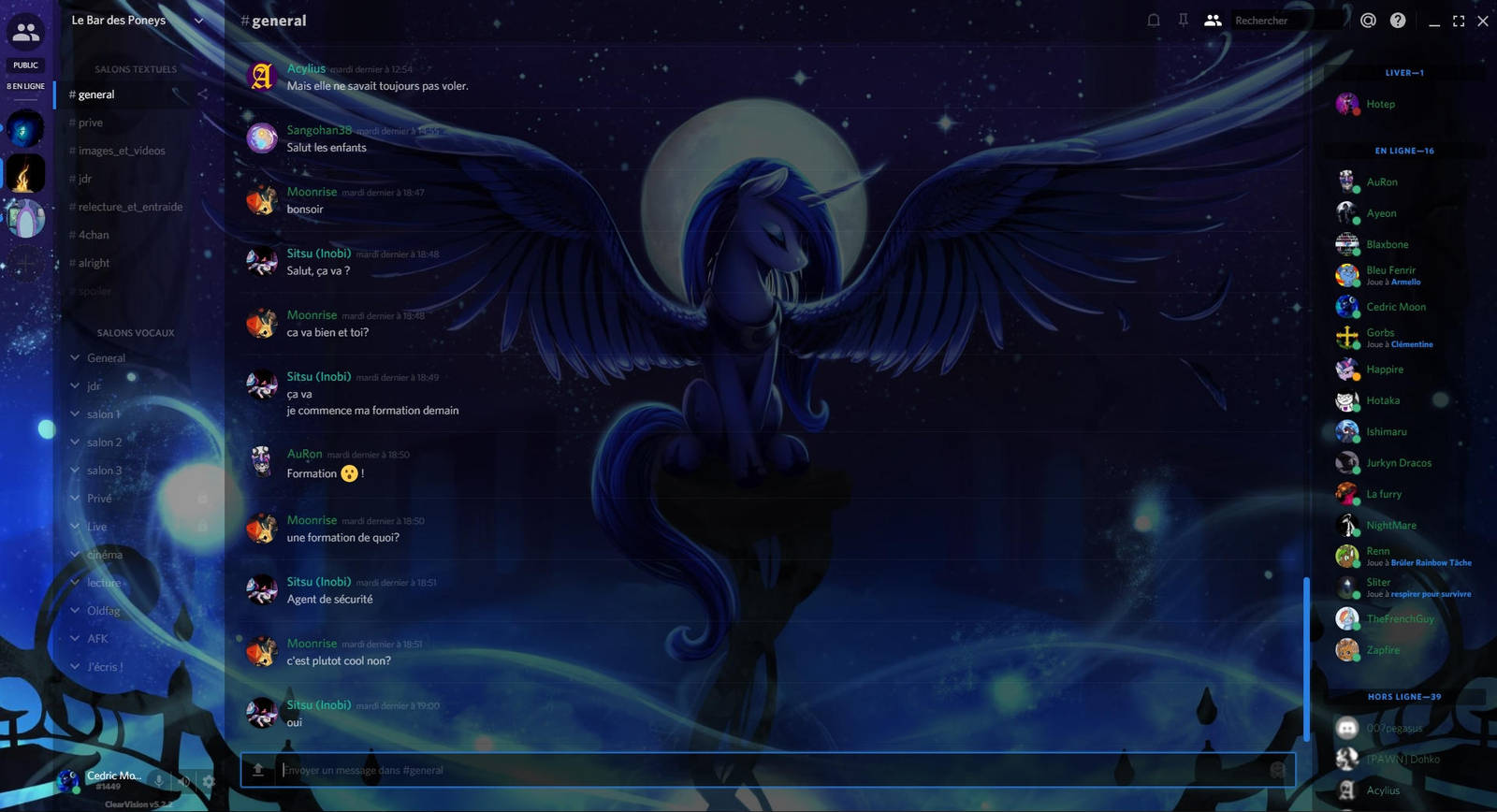 Discord Princess Luna custom theme by cedricc666 on DeviantArt