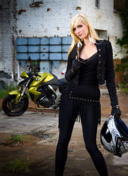 Biker Girl - CB1000R by KaylaDavion