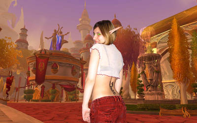 Becky as a Bloodelf by Dinoforce