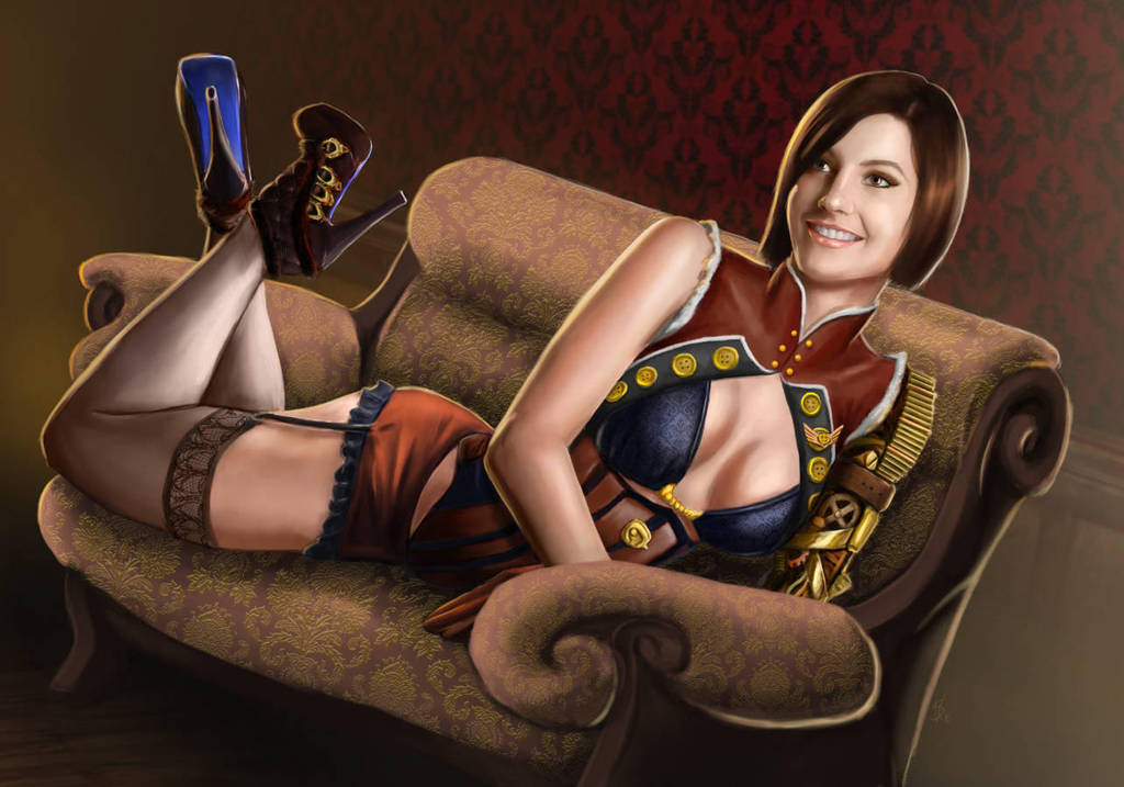 Lady Valerie on Sofa by Dinoforce