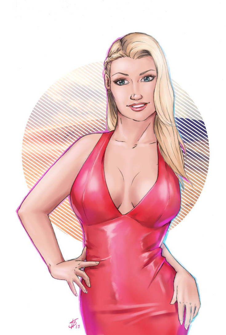 Selina - Lady in red by Dinoforce