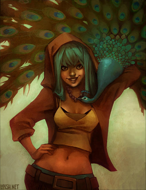 peacock by loish