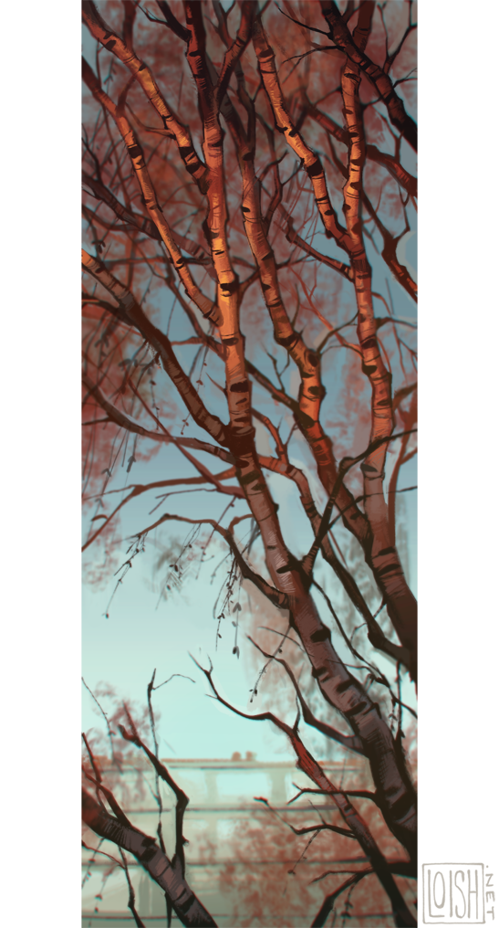birch tree by loish
