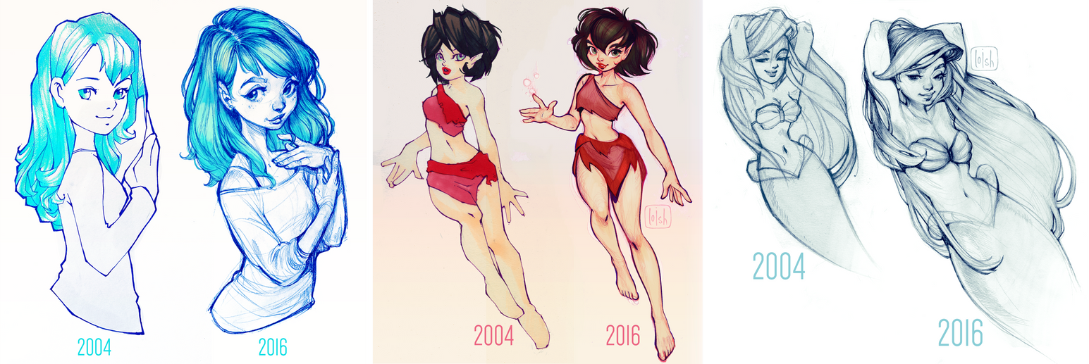 12 years of improvement by loish