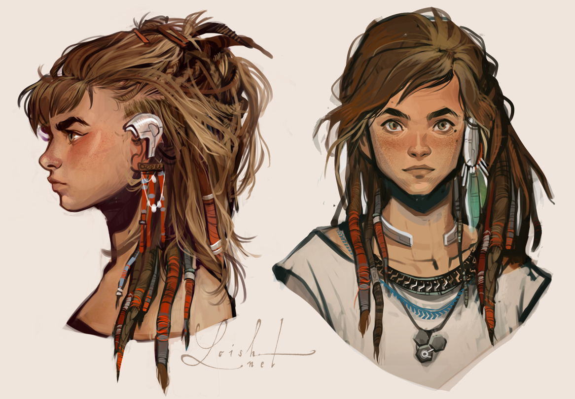 Aloy - Horizon Zero Dawn - 3 by loish