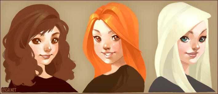 the HP girls by loish