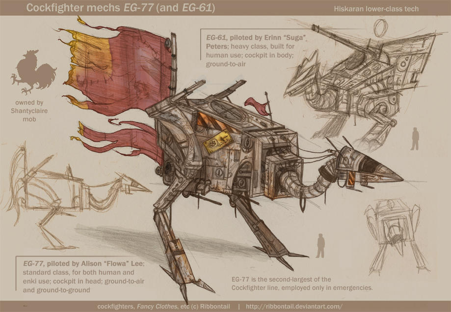 Cockfighter EG-77 concept by Ribbontail