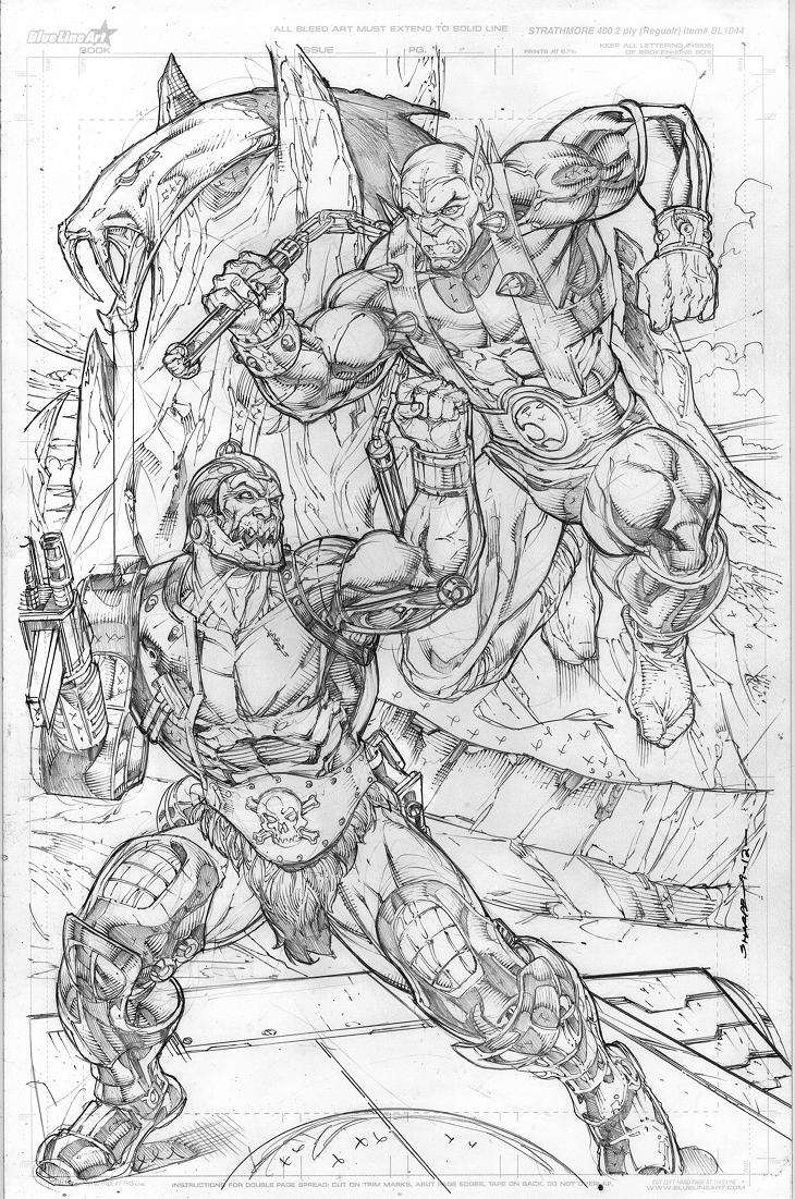 Panthro vs Trapjaw by Kevin-Sharpe