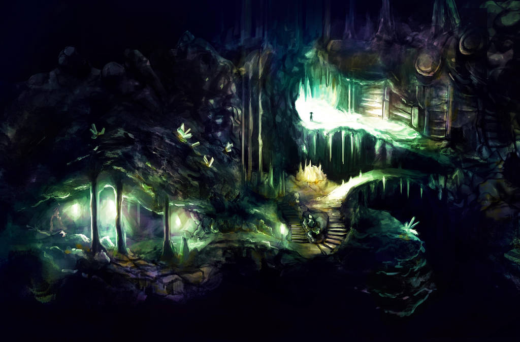 Cave Entrance Concept - A Girl's Treasure Project by LeoDeMoura