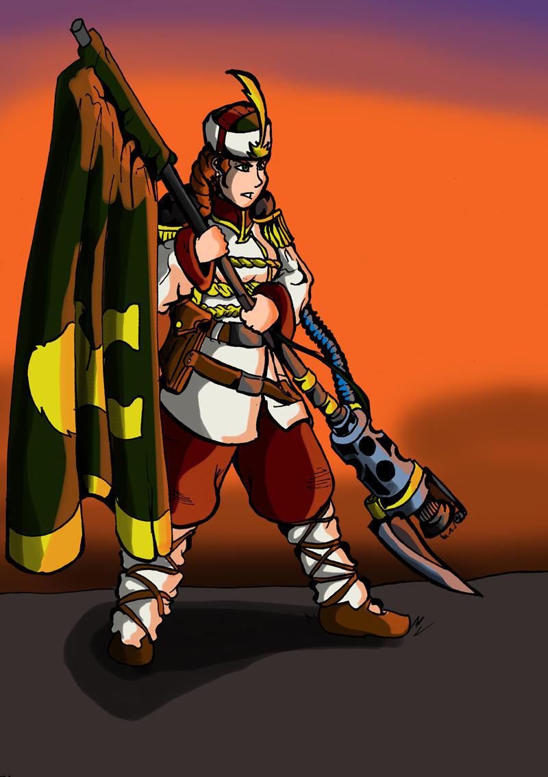 Balkanik Chetnik Flagbearer by Jinksa