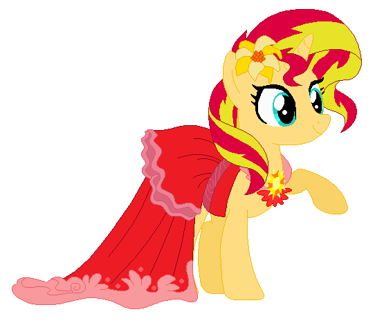 Sunset Shimmer's Eternal Flame festival dress by cheerful9 on DeviantArt