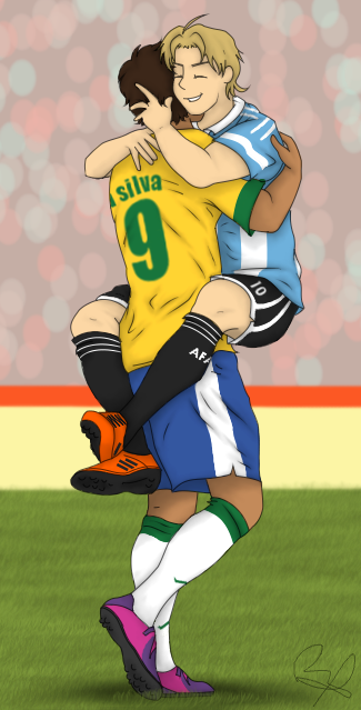 Latin Hetalia Brazil X Argentina By Luzb On Deviantart Latin Hetalia Brazil X Argentina By Luzb