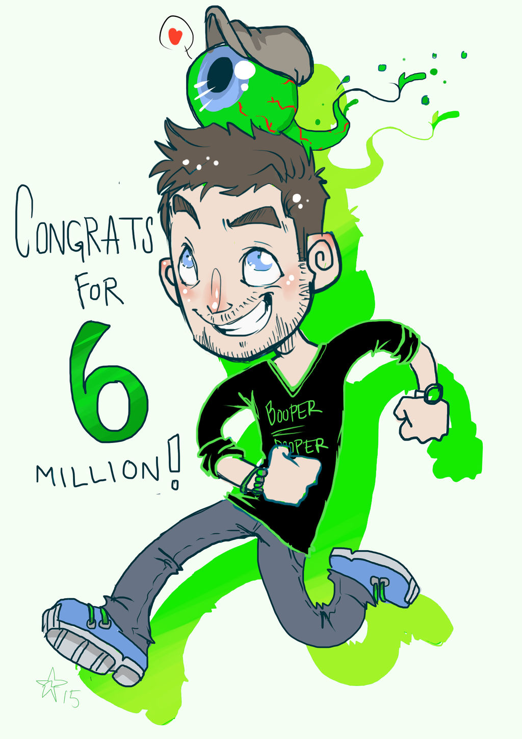 Congrats for 6 million subs! - Jacksepticeye by woodooferret
