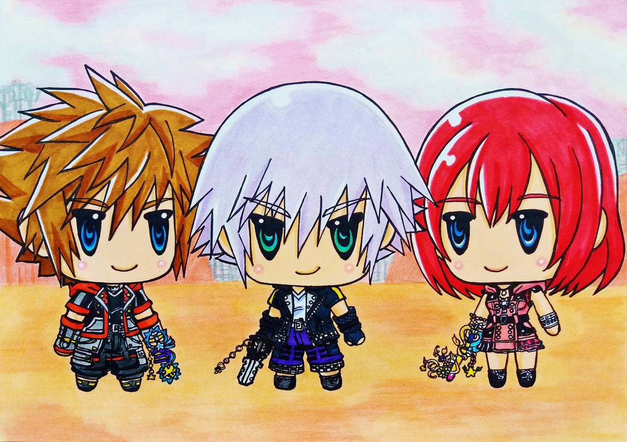 World of Kingdom Hearts 3 : Sora , Kairi and Riku by ...