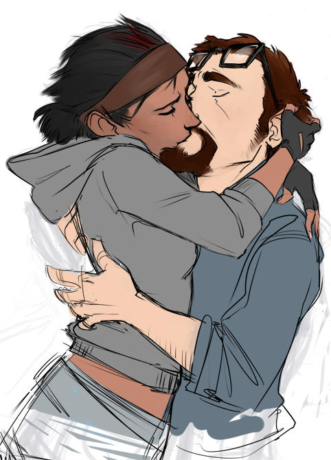 nerds making out by makani