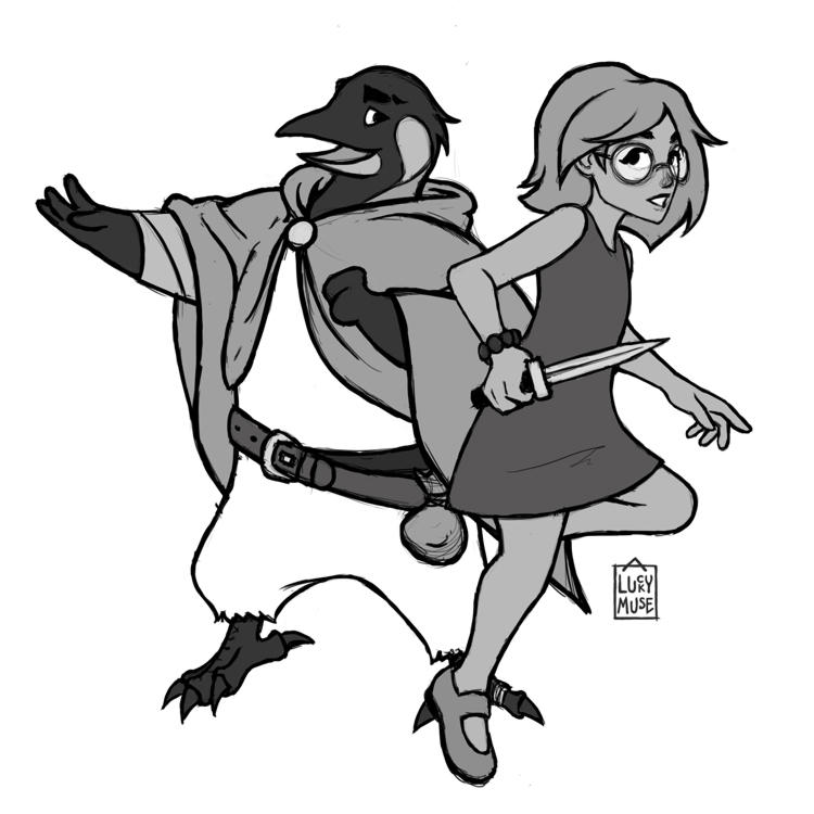 Jan. 2017 Monthly Sketch by aluckymuse