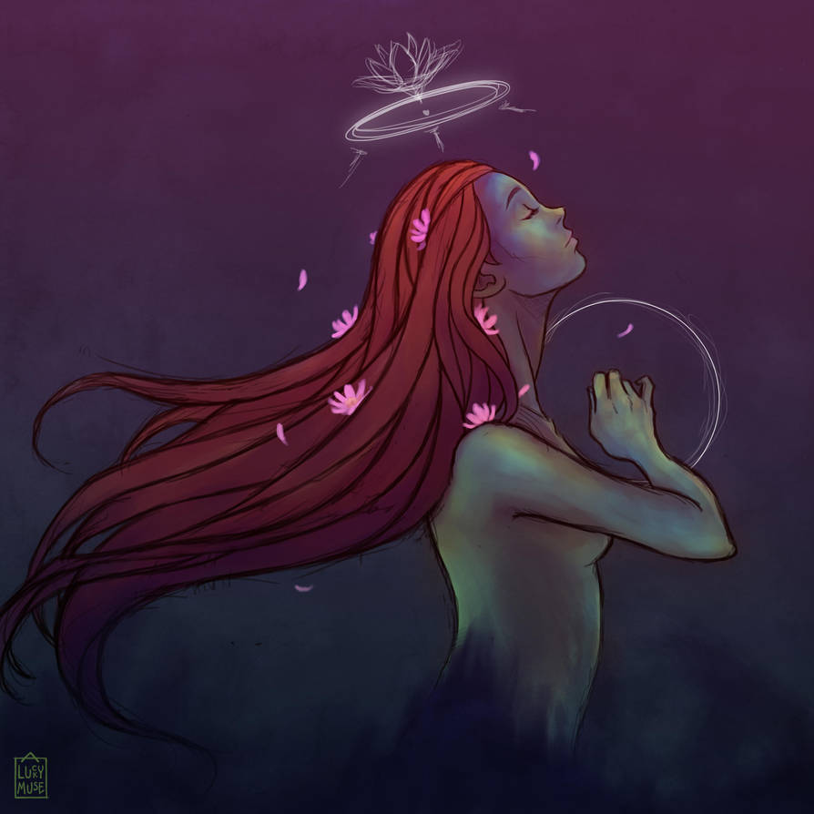 Reward Sketch Zarlarck 05: Lotus Flowers by aluckymuse