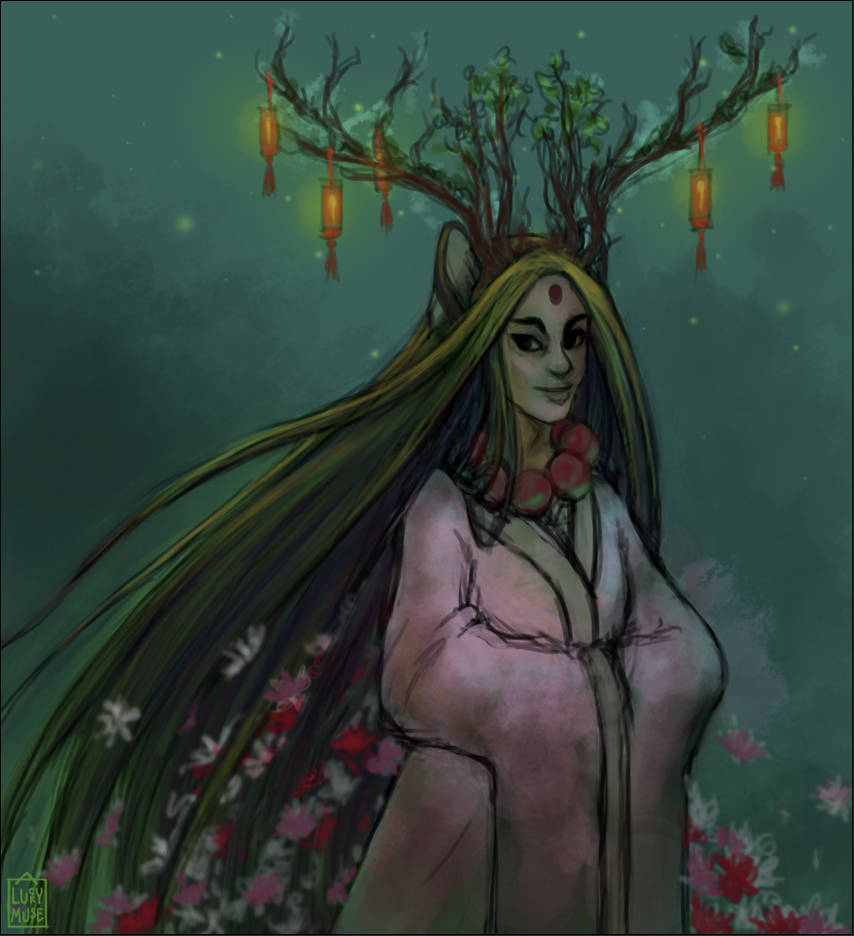 Reward Sketch Zarlarck 06: Wood Fairy by aluckymuse