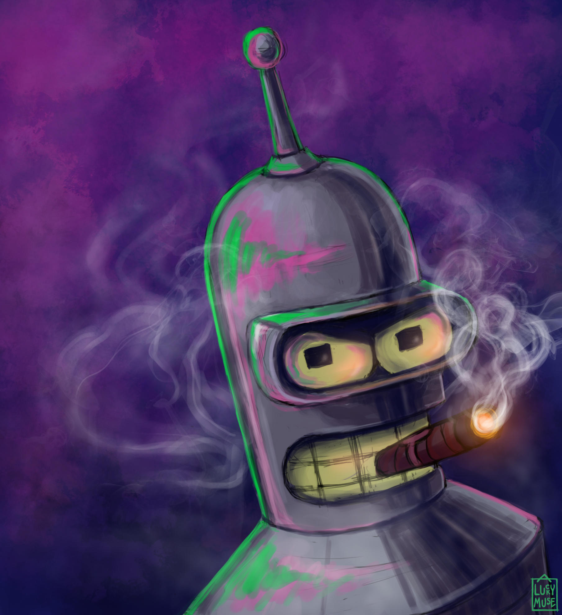 Reward Sketch Zarlarck 07: Bender by aluckymuse