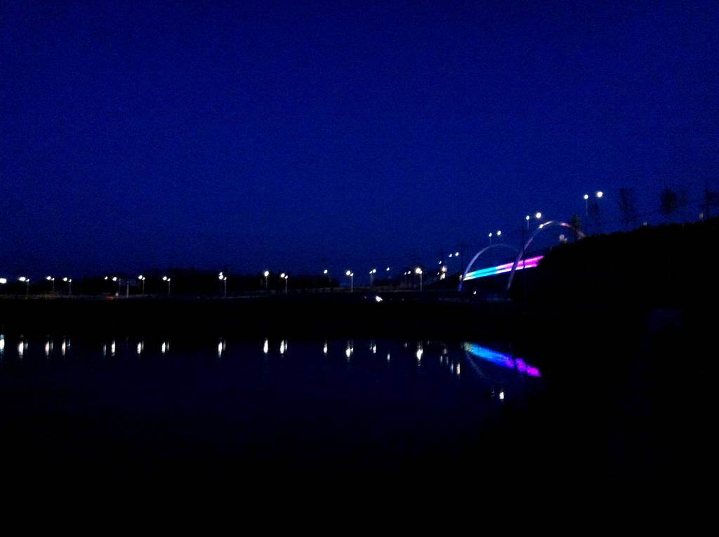Rainbow Bridge By Night by Flashpelt1