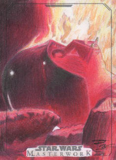 Star Wars Masterwork - Darth Vader Sketch Art Card by DenaeFrazierStudios