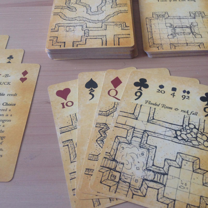 Inked Adventures Map and Dice Playing Cards poker by billiambabble