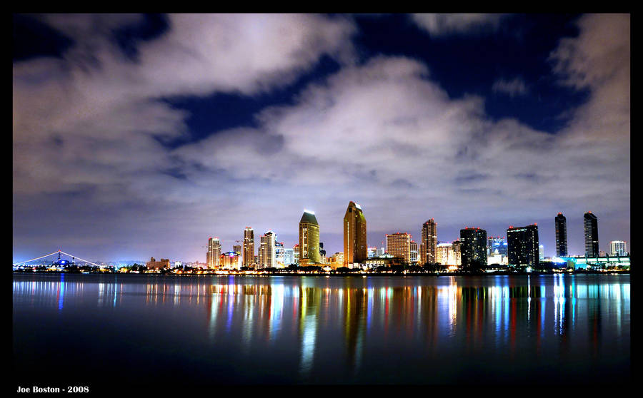 San Diego Night Scene by JoeBostonPhotography