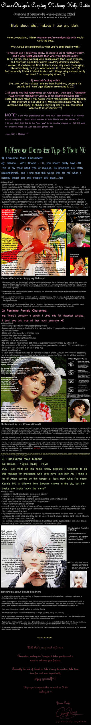 Tutorial: Cosplay Makeup by ChasseNeige