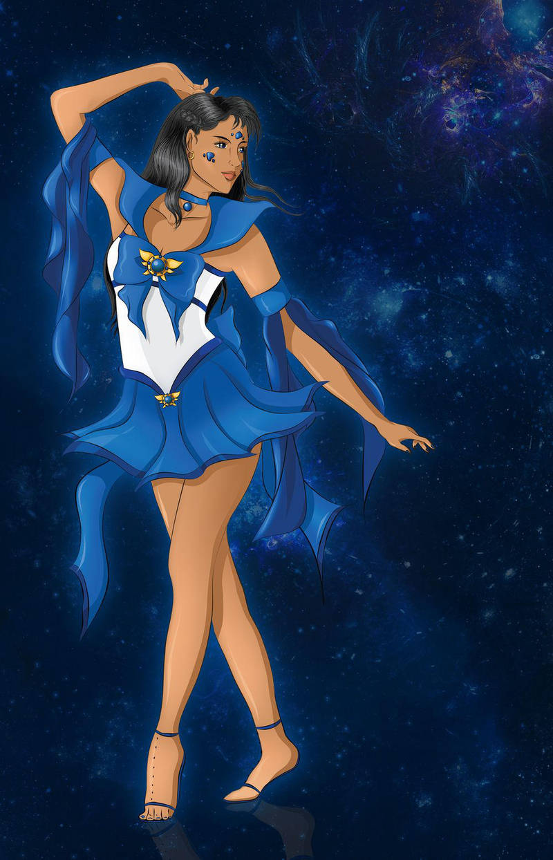 Sailor Lazurite Albatross - henshin pose - quest 2 by AnnAquamarine