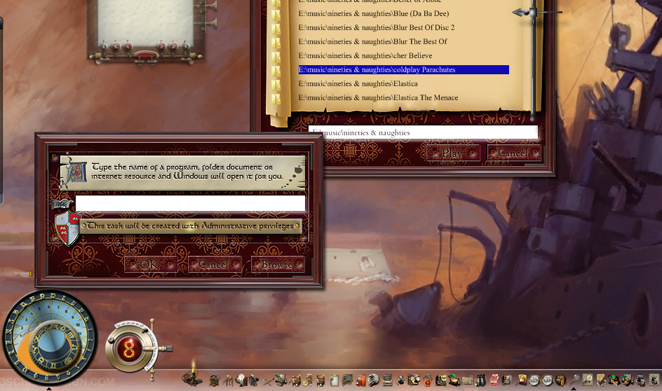 XP/Win 7 run dialog themed for Mediaeval Total War by yereverluvinuncleber