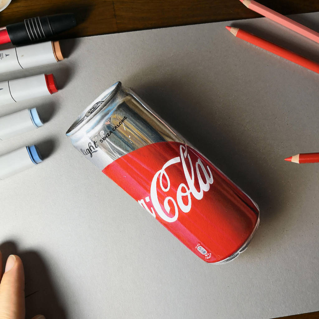DRAWING Coca-Cola by marcellobarenghi