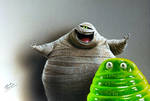 Drawing Mummy and Blob from Hotel Transylvania by marcellobarenghi