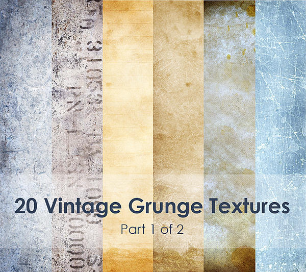 20 vintage grunge textures (part 1 of 2) by Princess-of-Shadows
