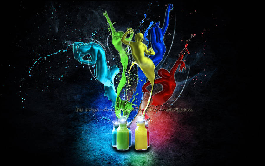 Imaginary Paint Dancers by Arya-DragonQueen