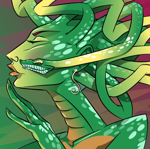 Medusa kiss by mutleyjames
