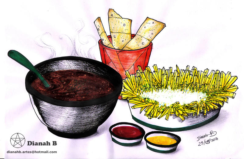 30 Day Drawing Challenge - 3# Favorite Food by Dianah3