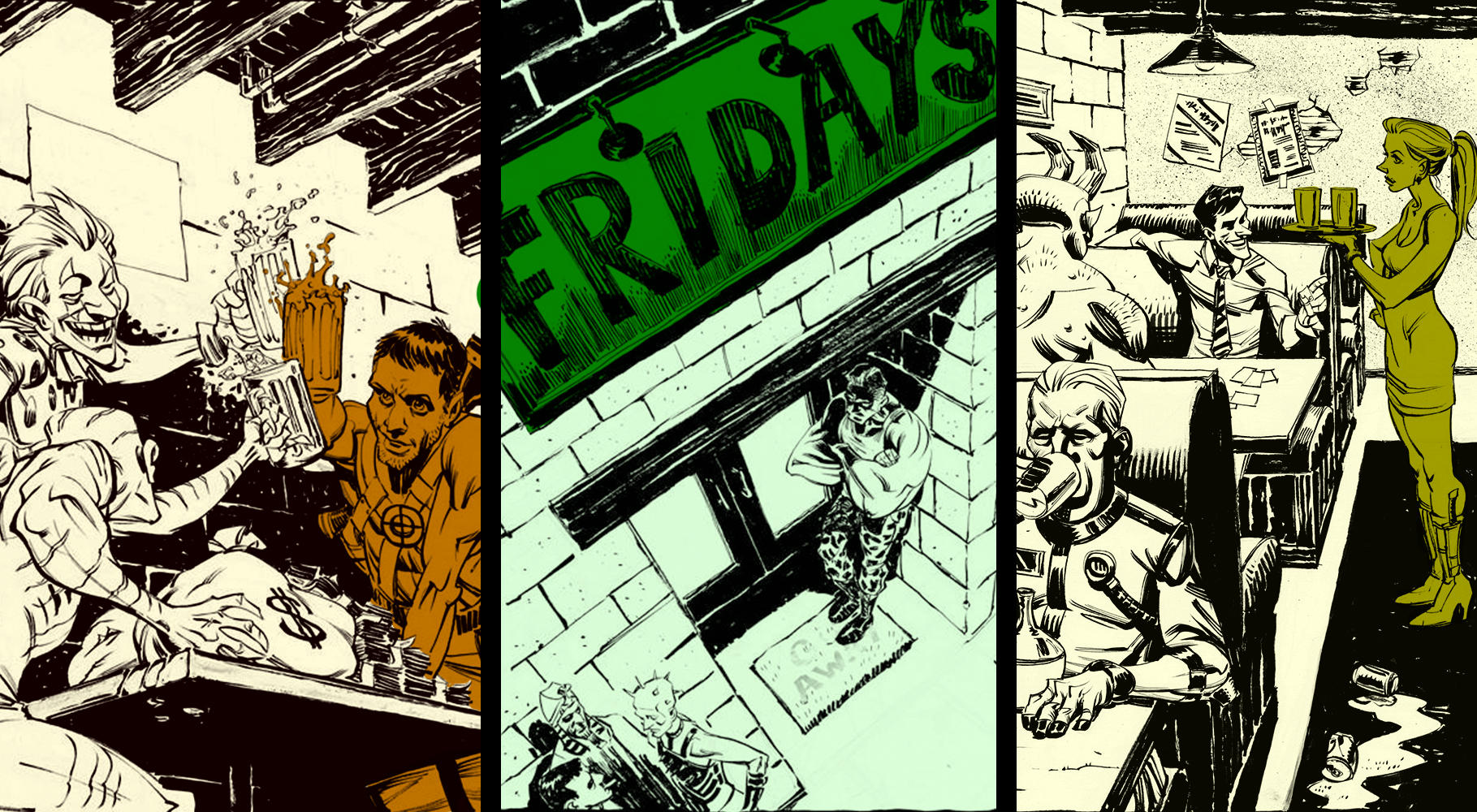 Friday's Bar for Supervillians - Story by TheNYRD