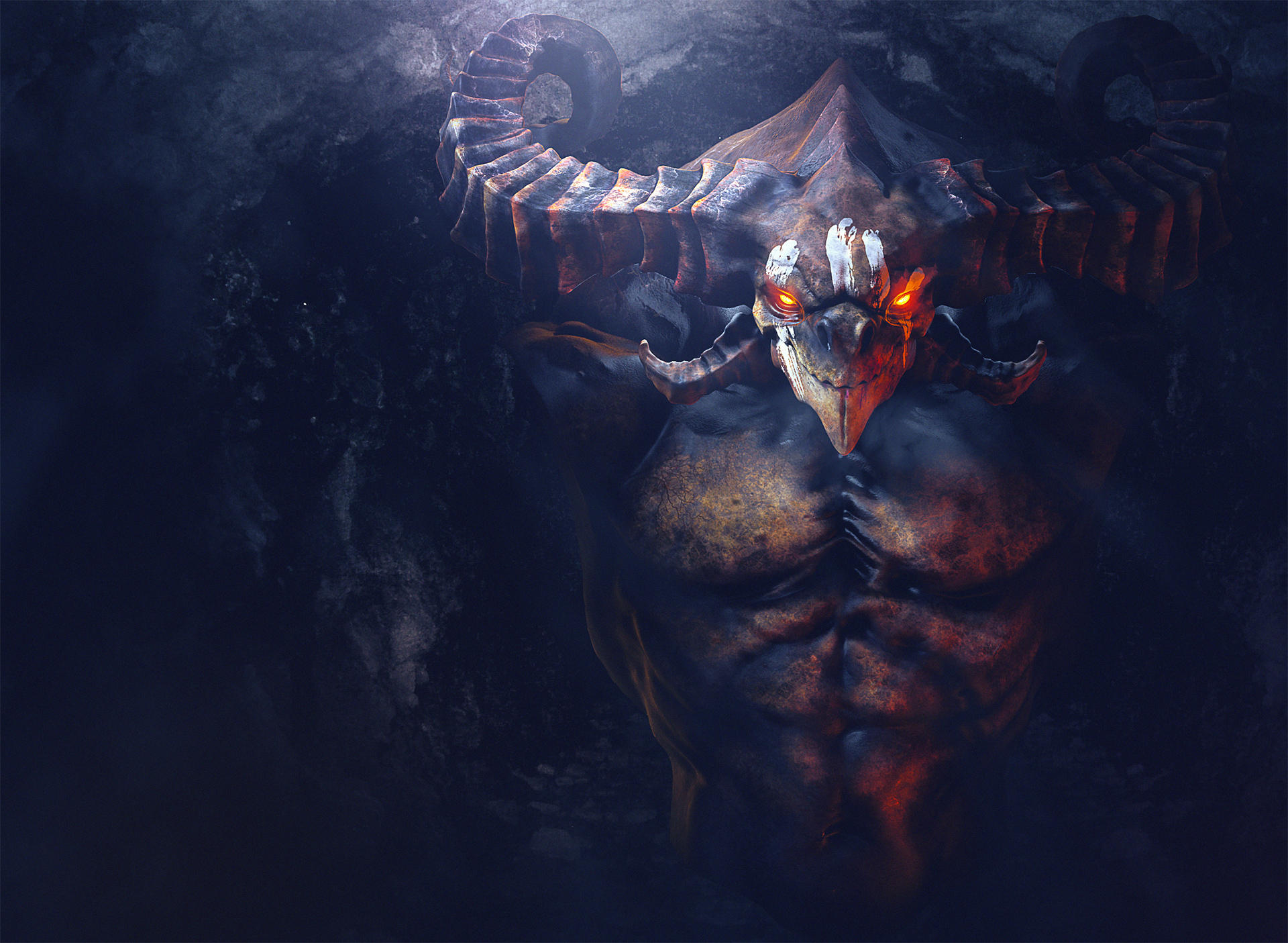 Demon Bust by Miguel-oliveira