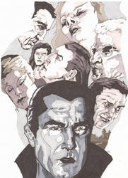 The Faces of Dracula by monstercola