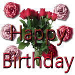 Roses Happy Birthday by LA-StockEmotes
